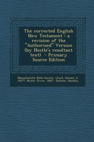 Cover of The Corrected English New Testament