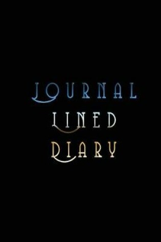 Cover of Journal Lined Diary