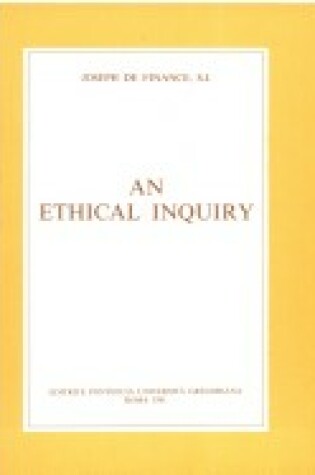 Cover of An Ethical Inquiry