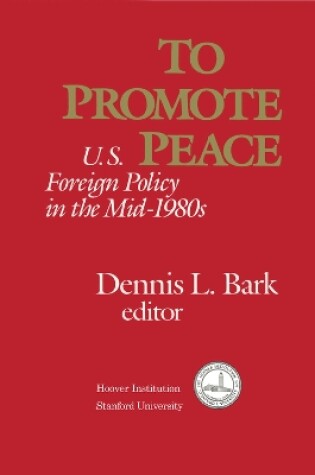 Cover of To Promote Peace