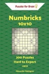 Book cover for Puzzles for Brain Numbricks - 200 Hard to Expert 10x10 vol. 9