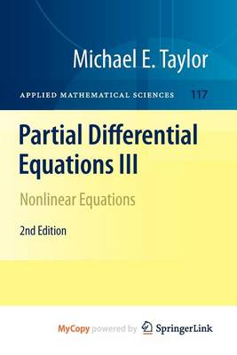 Cover of Partial Differential Equations III