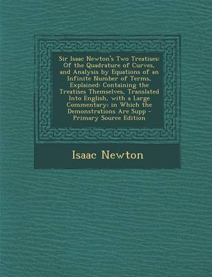 Book cover for Sir Isaac Newton's Two Treatises