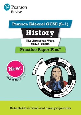 Book cover for Pearson REVISE Edexcel GCSE History The American West Practice Paper Plus