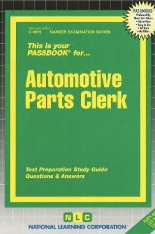 Cover of Automotive Parts Clerk