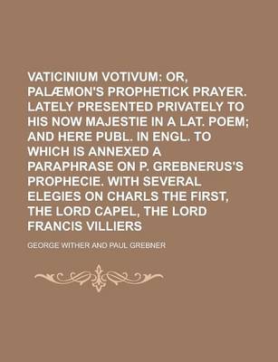 Book cover for Vaticinium Votivum