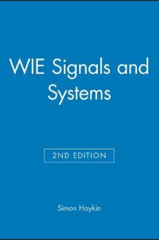 Cover of WIE Signals and Systems