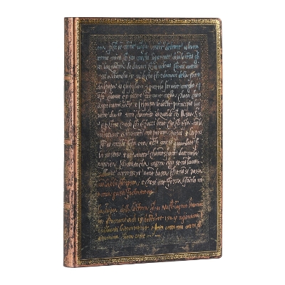 Book cover for Michelangelo, Handwriting (Embellished Manuscripts Collection) Midi Unlined Softcover Flexi Journal (Elastic Band Closure)