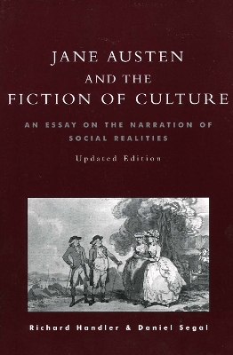 Book cover for Jane Austen and the Fiction of Culture