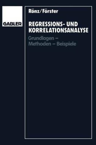 Cover of Regressions- und Korrelationsanalyse