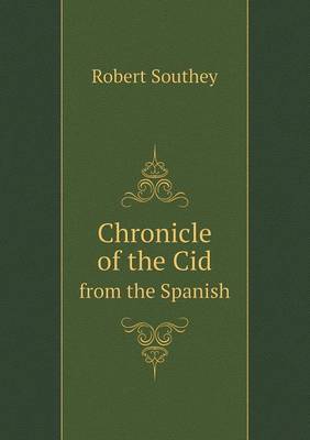 Book cover for Chronicle of the Cid from the Spanish