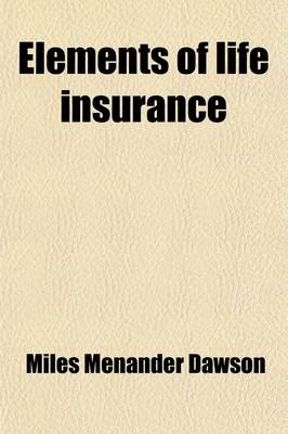 Book cover for Elements of Life Insurance