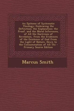 Cover of An Epitome of Systematic Theology