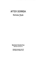 Book cover for After Derrida