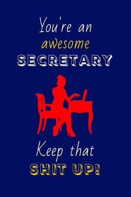 Book cover for You're An Awesome Secretary Keep That Shit Up!