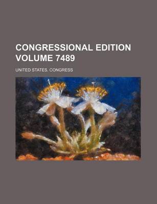 Book cover for Congressional Edition Volume 7489