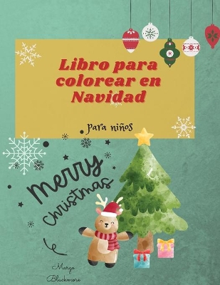 Book cover for Libro para colorear en Navidad para ni�os