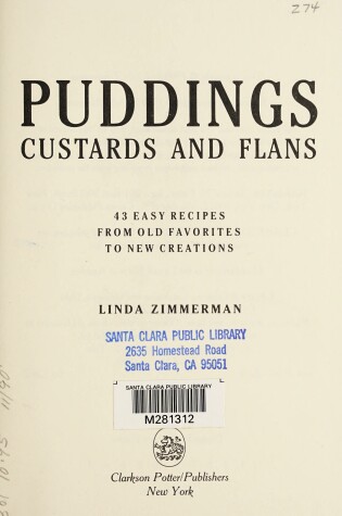 Cover of Puddings, Custards, and Flans