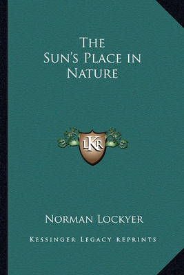 Cover of The Sun's Place in Nature