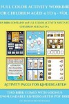 Book cover for Activity Pages for Kindergarten (A full color activity workbook for children aged 4 to 5 - Vol 2)