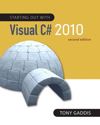 Book cover for Starting out with Visual C# 2010