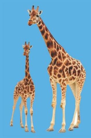 Cover of Mommy And Baby Giraffes Journal Notebook