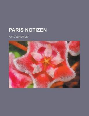 Book cover for Paris Notizen