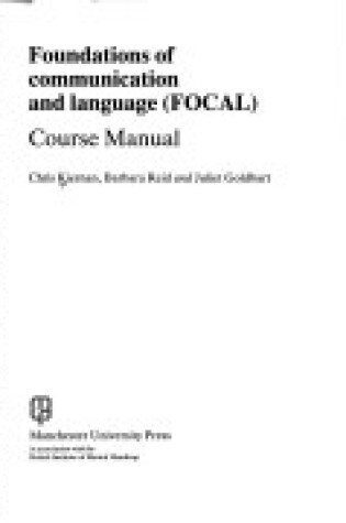 Cover of Foundations of Communication and Language