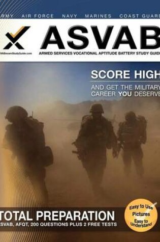 Cover of ASVAB Armed Services Vocational Aptitude Battery Study Guide