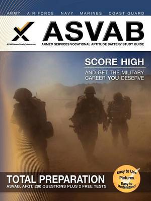 Book cover for ASVAB Armed Services Vocational Aptitude Battery Study Guide