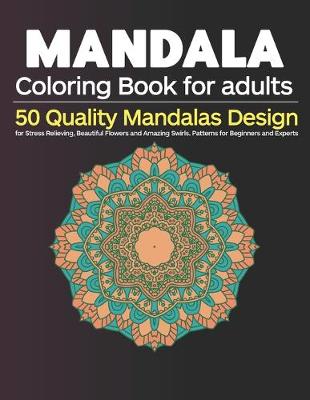 Book cover for Mandala Coloring Book for Adults