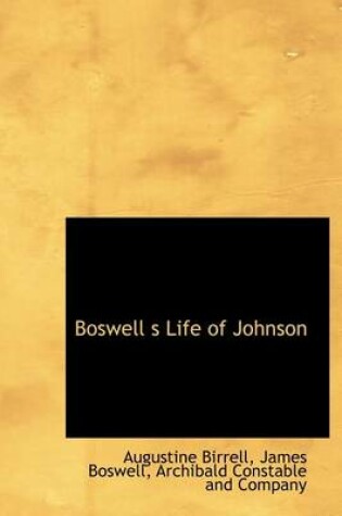 Cover of Boswell S Life of Johnson