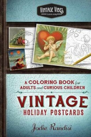 Cover of Vintage Holiday Postcards Coloring Book