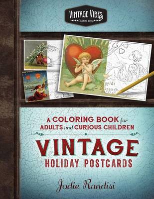Book cover for Vintage Holiday Postcards Coloring Book