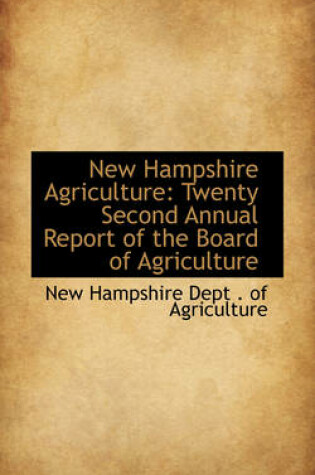 Cover of New Hampshire Agriculture