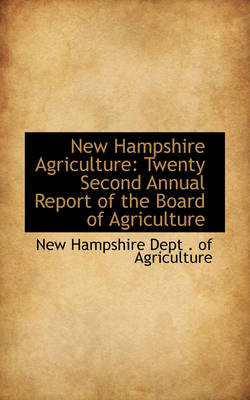 Book cover for New Hampshire Agriculture