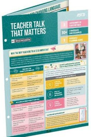 Cover of Teacher Talk That Matters (Quick Reference Guide 25-Pack)