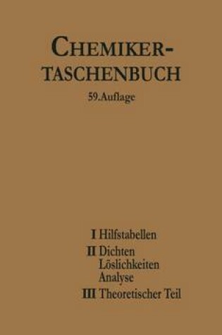 Cover of Chemiker-Taschenbuch