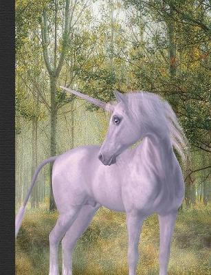 Book cover for Unicorn Magical Forest Composition Notebook, 4x4 Quad Rule Graph Paper