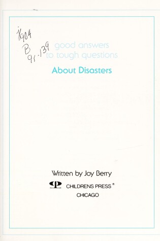 Cover of About Disasters