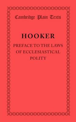 Book cover for Preface to the Laws of Ecclesiastical Polity