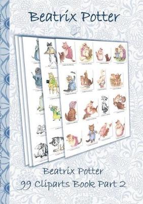 Book cover for Beatrix Potter 99 Cliparts Book Part 2 ( Peter Rabbit )