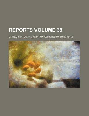 Book cover for Reports Volume 39