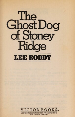 Book cover for The Ghost Dog of Stoney Ridge