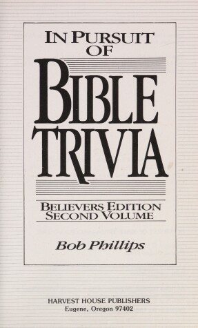Book cover for In Search of Bible Trivia 2 Phillips Bob