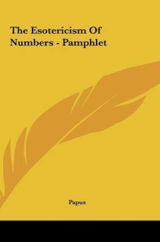 Cover of The Esotericism of Numbers - Pamphlet