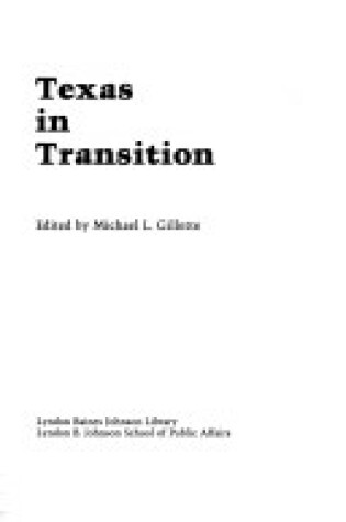 Cover of Texas in Transition