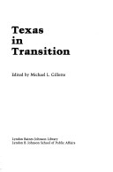 Book cover for Texas in Transition