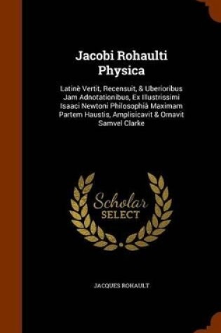 Cover of Jacobi Rohaulti Physica