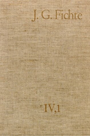 Cover of Johann Gottlieb Fichte, Kollegnachschriften 1796-1798